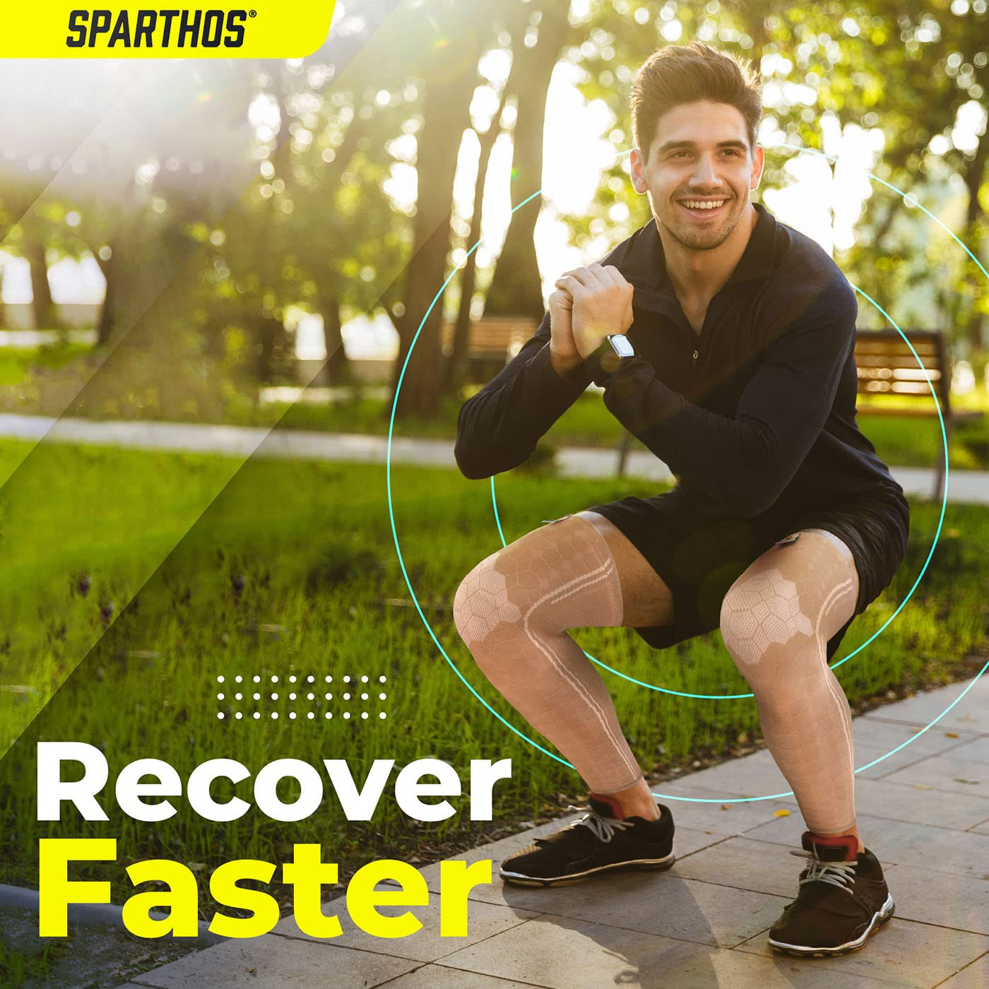 Leg Compression Sleeves – Aid in Recovery and Support Active Lifestyle – Innovat