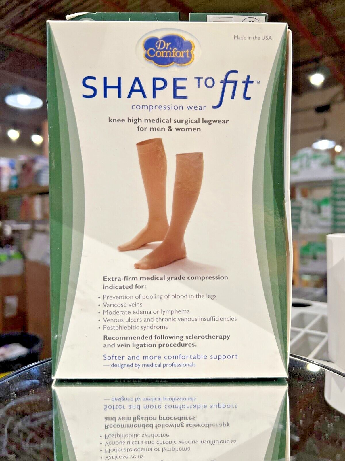 Medical Surgical Compression Legware – Knee/Calf High 30-40 mmHg -Beige UNISEX