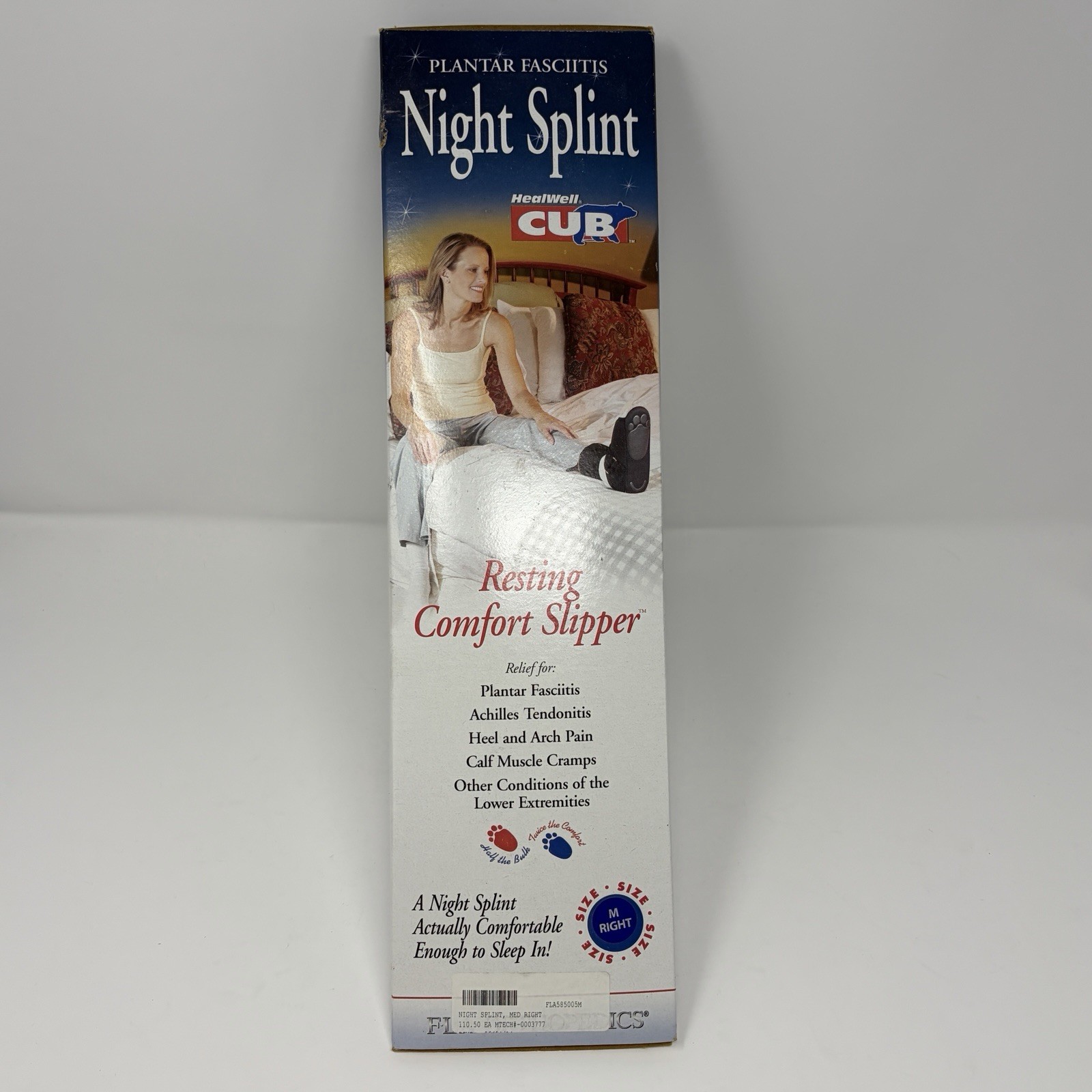 Healwell Cub Plantar Fasciitis Night Splint M, Right / Women 6-11 ½ / men 7-11½