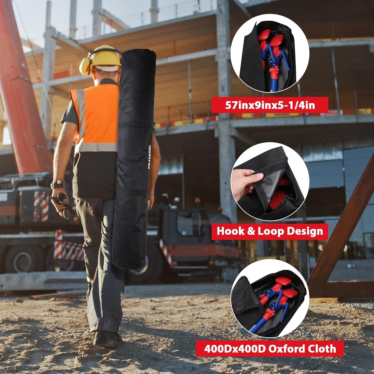 Support Pole Telescopic Adjustable Support Rod Cabinet Drywall Cargo 4 Pack
