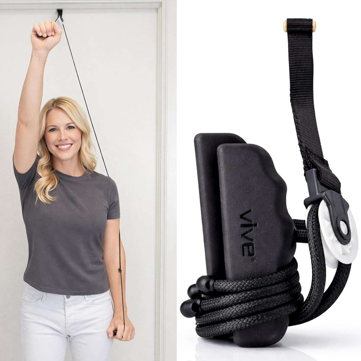 Shoulder Pulley for Physical Therapy – over the Door Pulley for Frozen