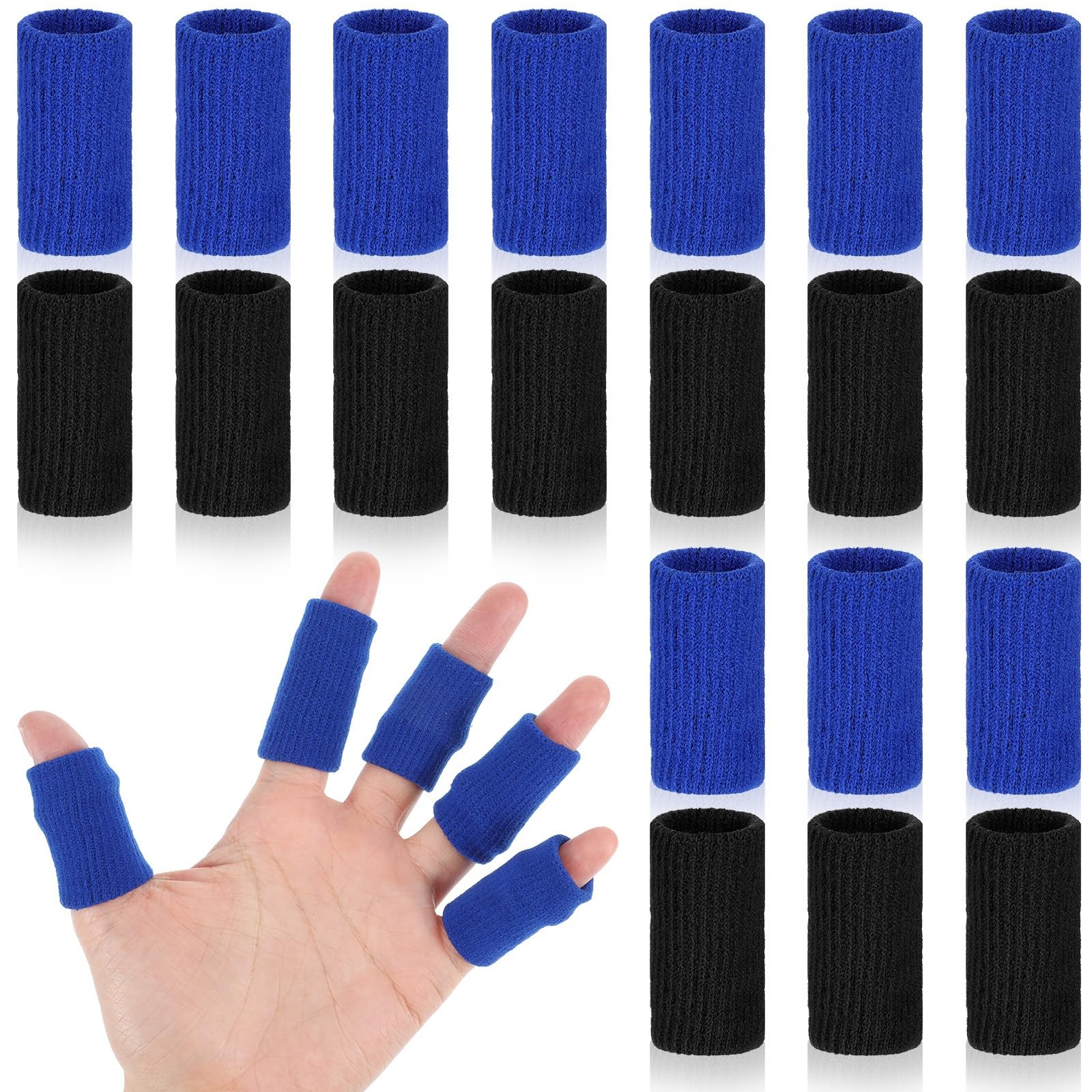 20 Pcs Finger Compression Sleeves Protectors Elastic Thumb Brace Support