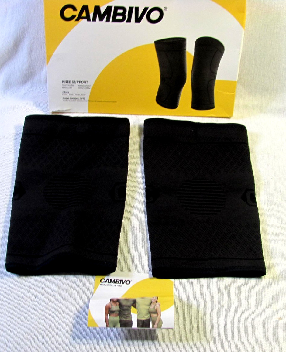 CAMBIVO 2 PackKnee Support Sleeve Brace , Compression Support NS10 Med “New”