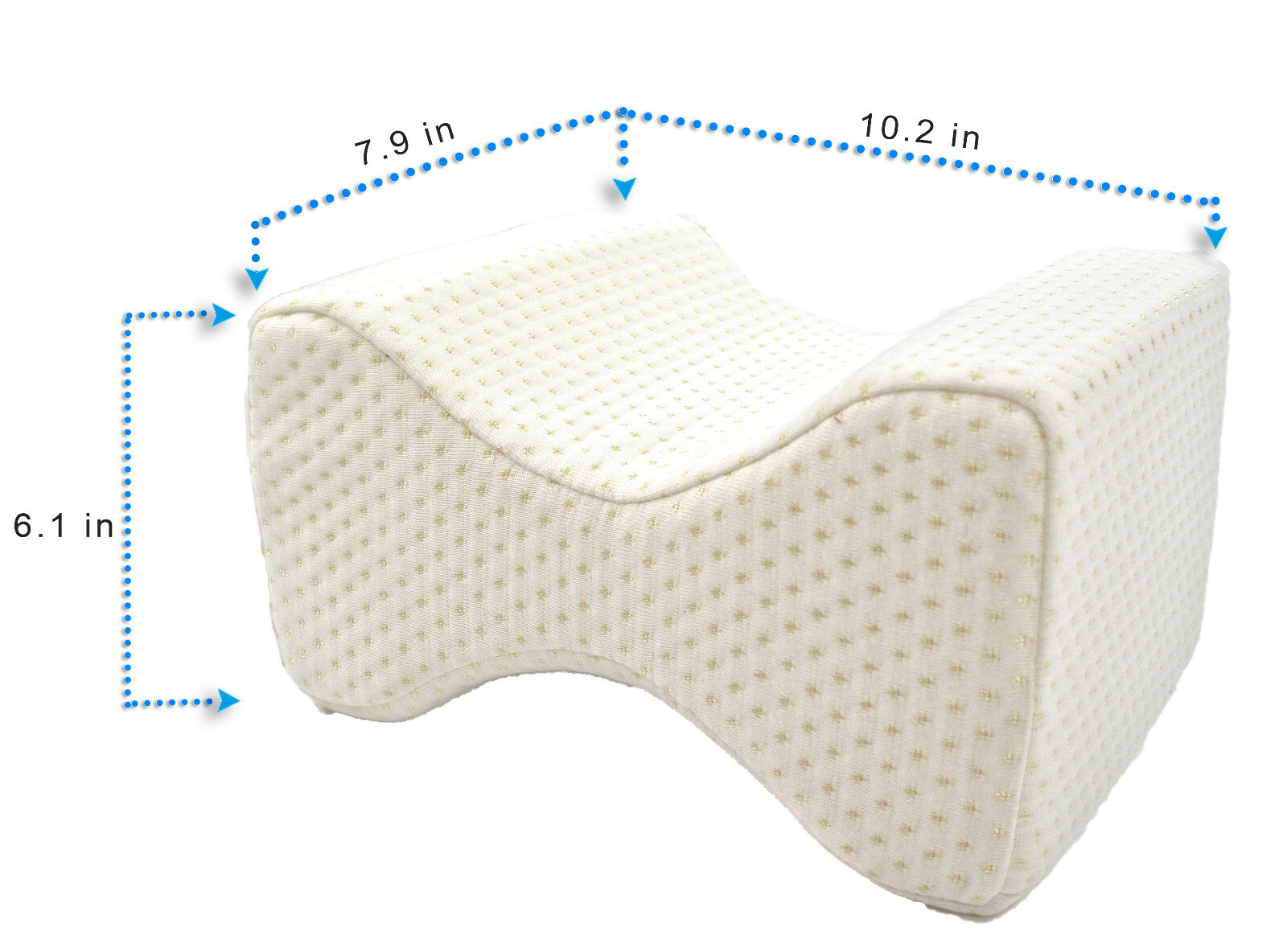 Orthopedic Knee Memory Foam Pillow – Ergonomic Wedge & Lumbar Alignment for Side