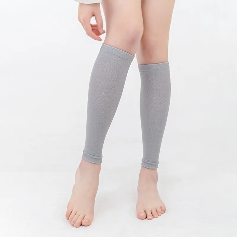1Pair Sports Calf Support Sleeves Leg Footless Compression Socks For Splints
