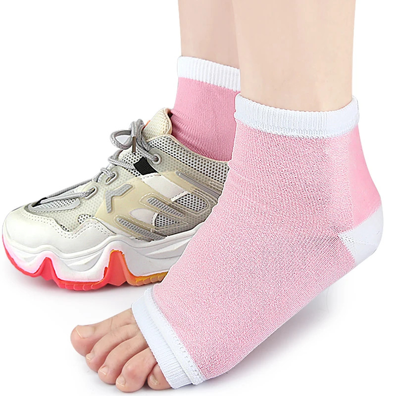 Two-in-one arch gel cotton socks for men and women arch support foot pads soft g