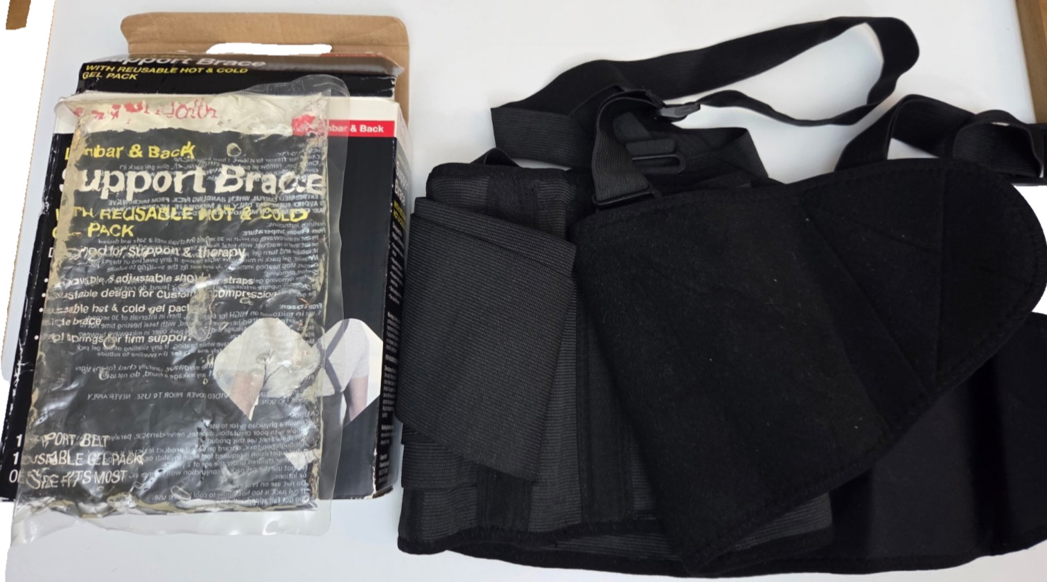 CVS Pharmacy Lumbar/Back Support Brace Adjustable Black