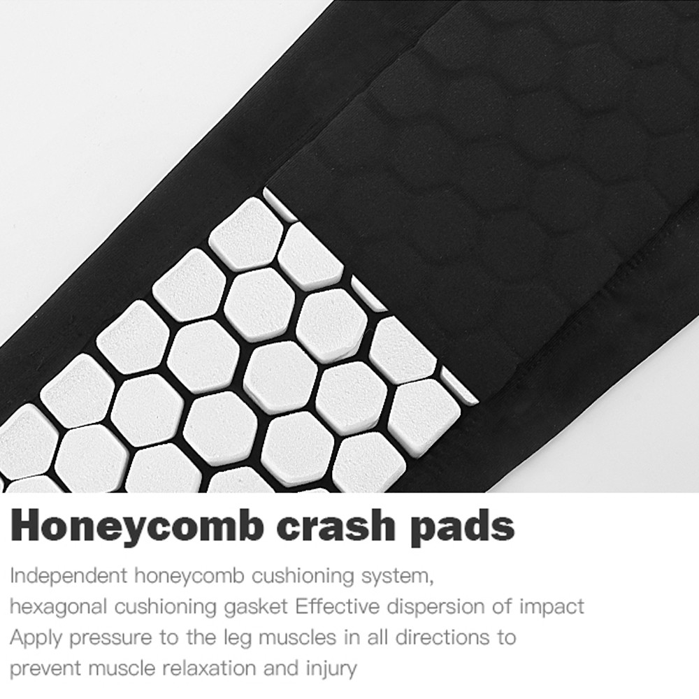 1Pcs Soccer Shin Guards Shin Defender Calf Compression Sleeve with Honeycomb Pad
