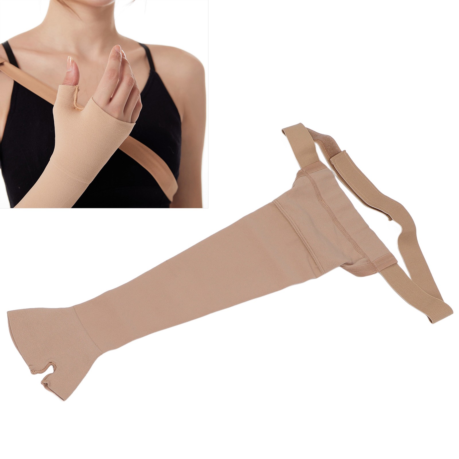Lymphedema Compression Arm Sleeve Polyurethane Post Mastectomy Support Arm