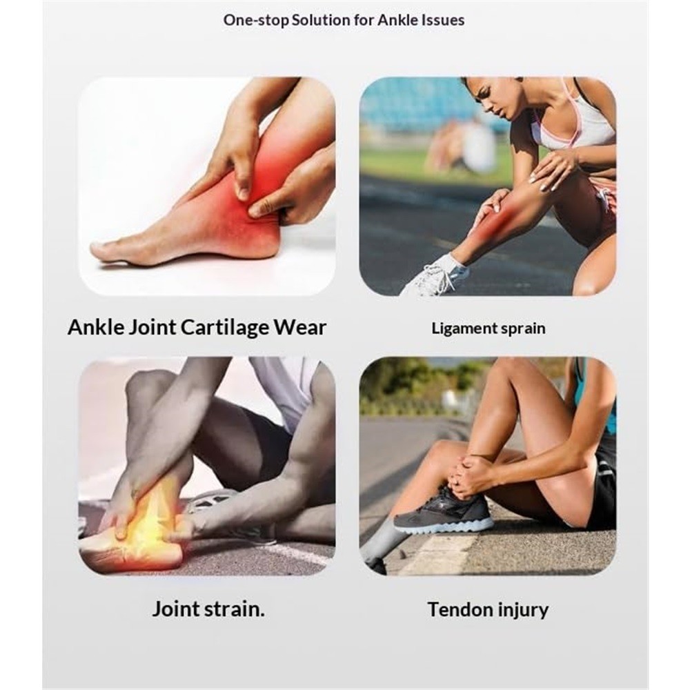 2 Pack Ankle Brace–Adjustable Lace Up Ankle Stabilizer with Straps Arch Support