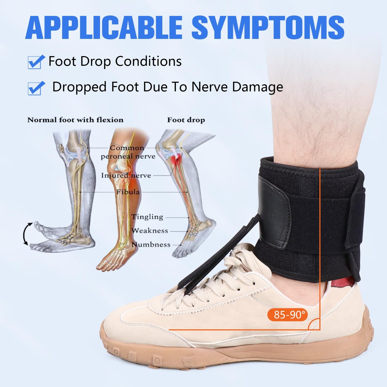 Cozyhealth AFO Foot Drop Brace For Walking Lifting Shoes Provides Adjustable …