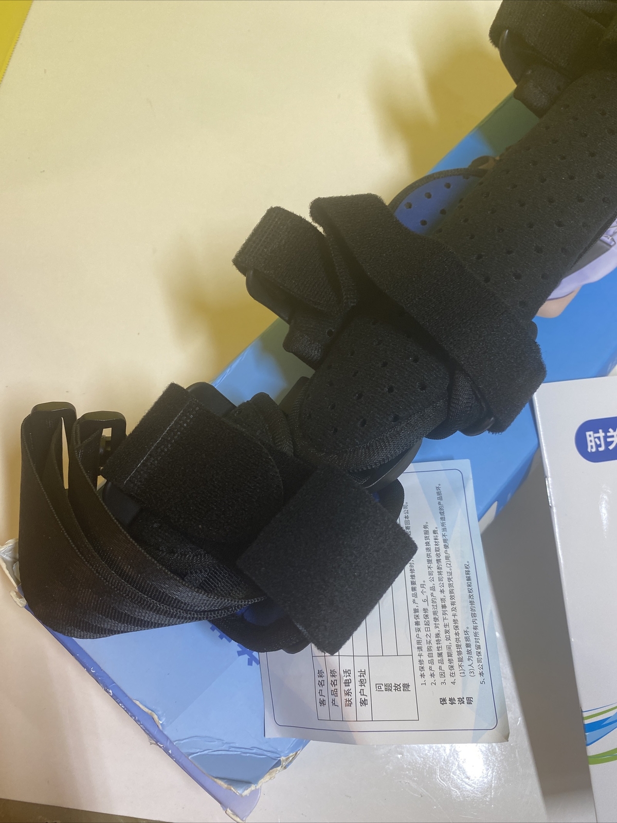 Hinged ROM Elbow Brace, Adjustable Post OP Elbow Brace Injury Recovery Support L