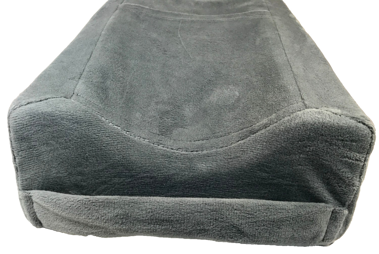 Arm Elevation Pillow 2 Pockets Soft Ergonomic Gray Wedge Support for Elbow Rest