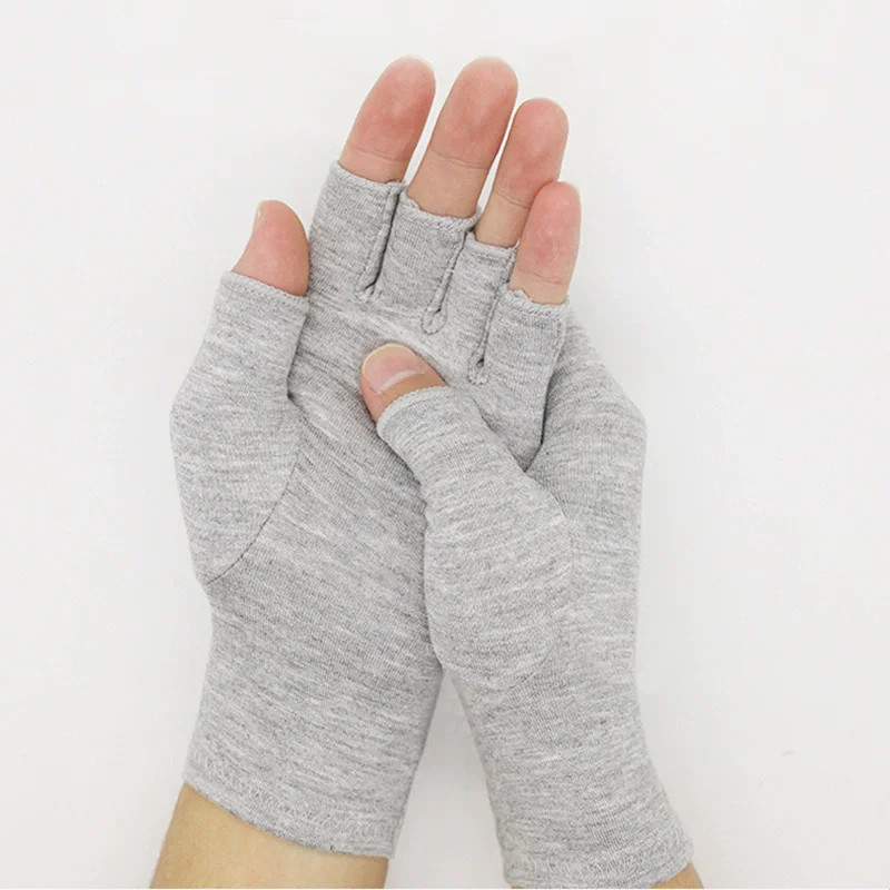 1 Pair Bamboo Gloves Compression Arthritis Glove Wrist Support Joint Pain Relief