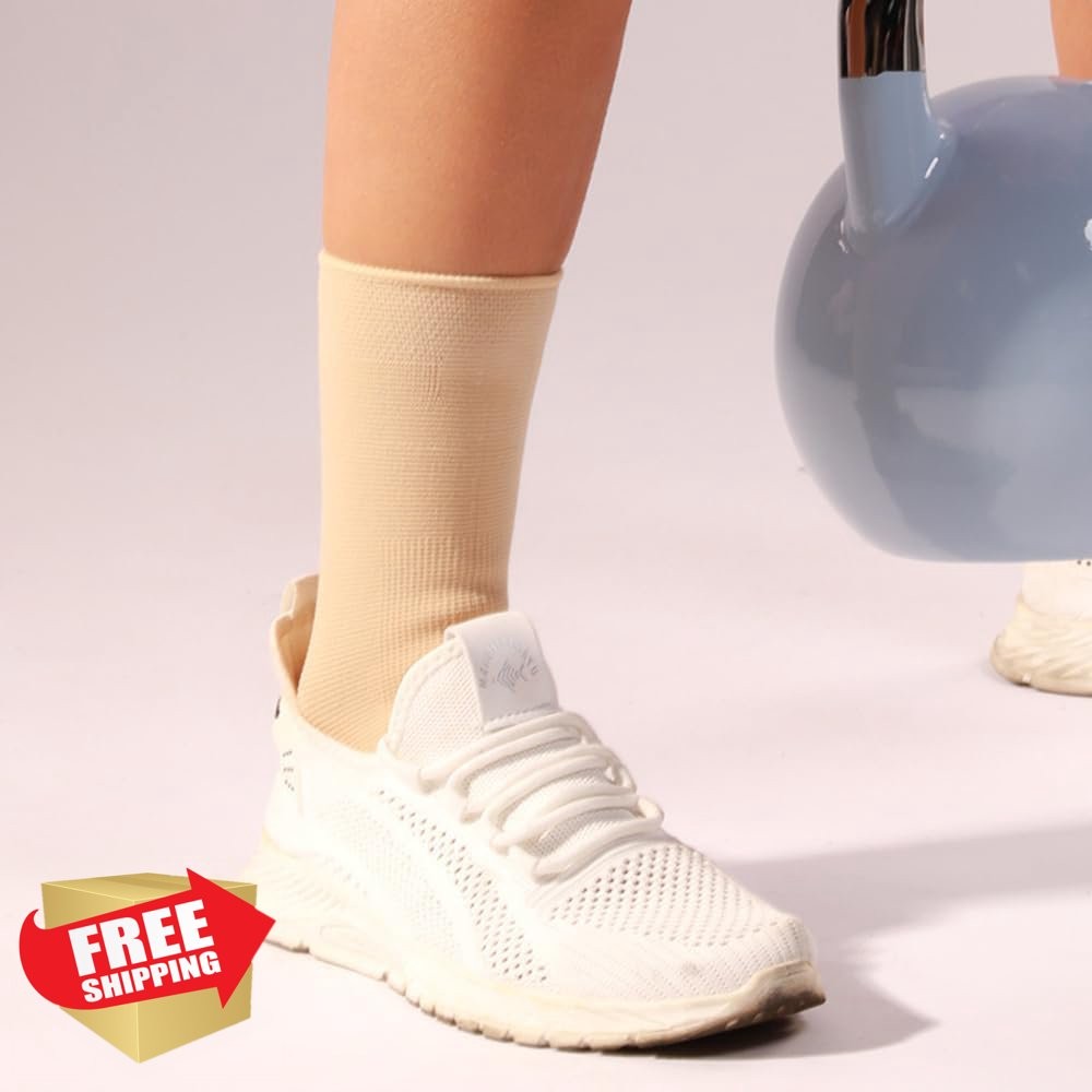 WrtmyR 2 Pack Ankle Brace Nude Large