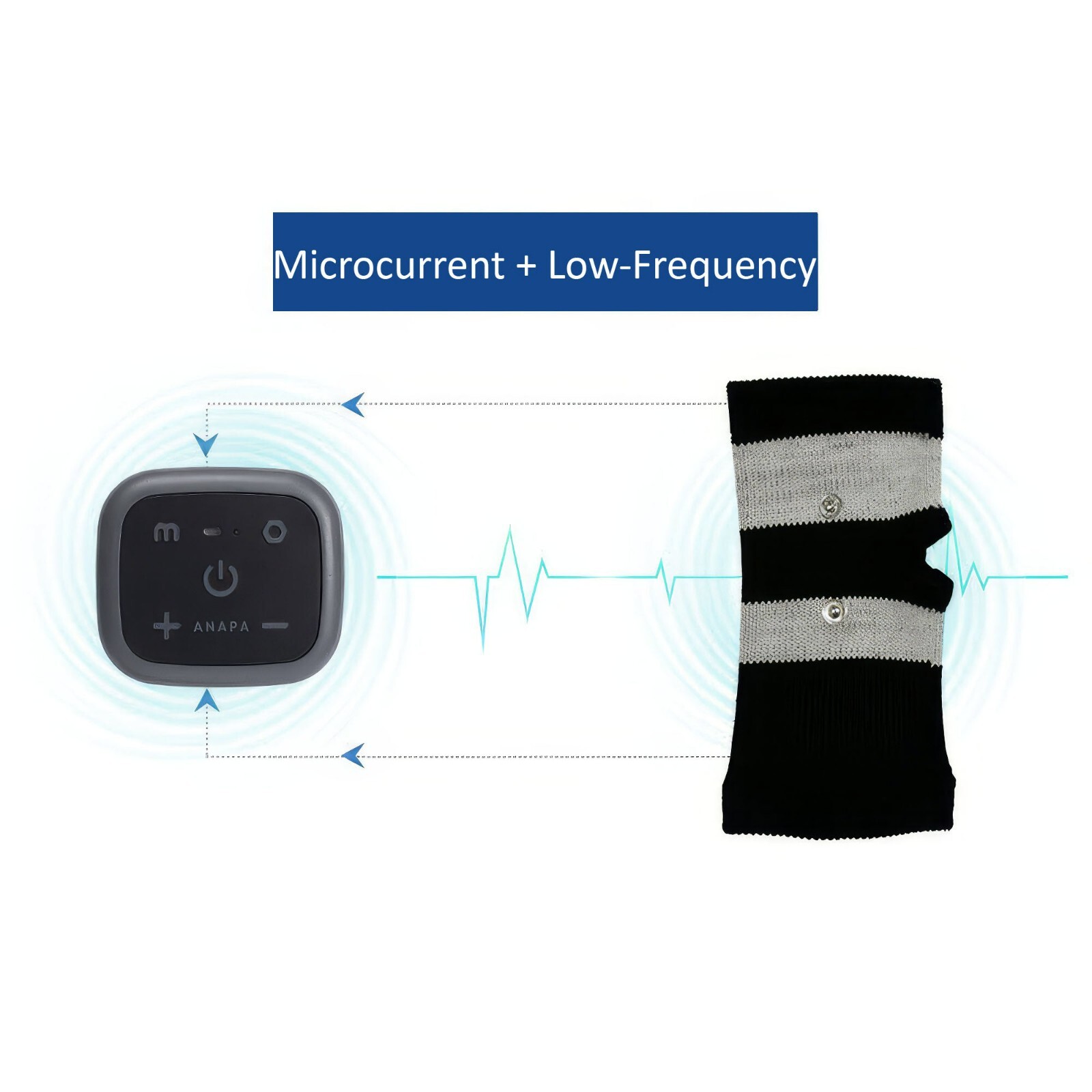 Anapa Microcurrent Low-Frequency Hand Massager Pain Relief Recovery Blood Flow