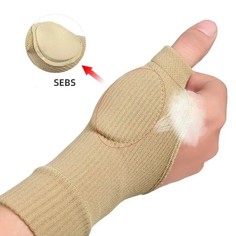 1Pair Thumb Compression Arthritis Gloves Wrist Support Brace Pain Relief Sleeve