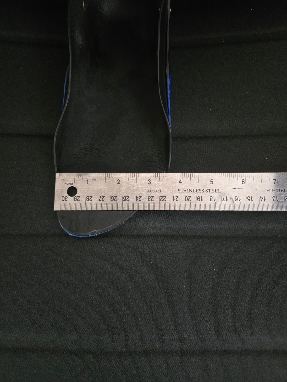 Lightly Used, Left, Adult, Unbranded AFO, Carbon Fiber, No Straps, Black/Blue