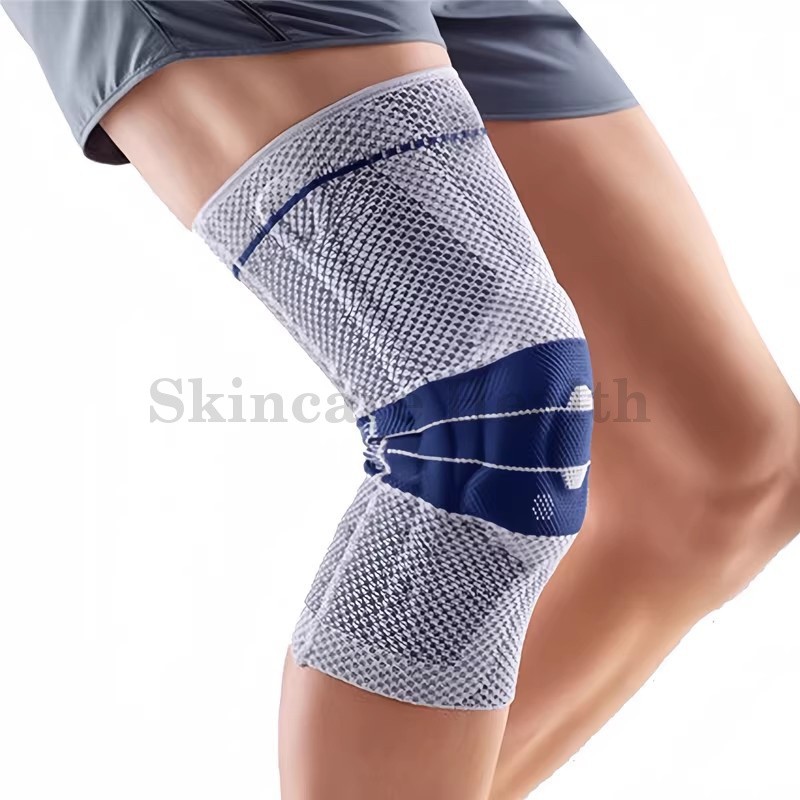 3D Knit Knee Compression Sleeve Silicone Gel Pad for Sports Joint Pain Relief
