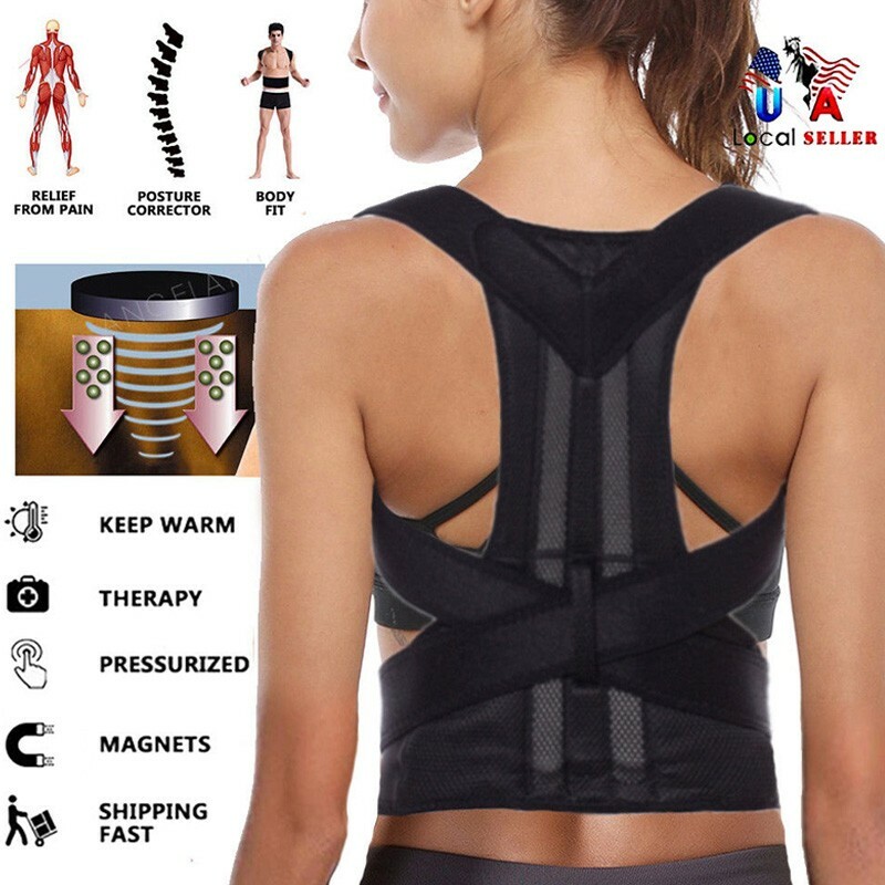 Heavy Duty Lift Lumbar Lower Back Waist Support Belt Brace Suspenders for Work