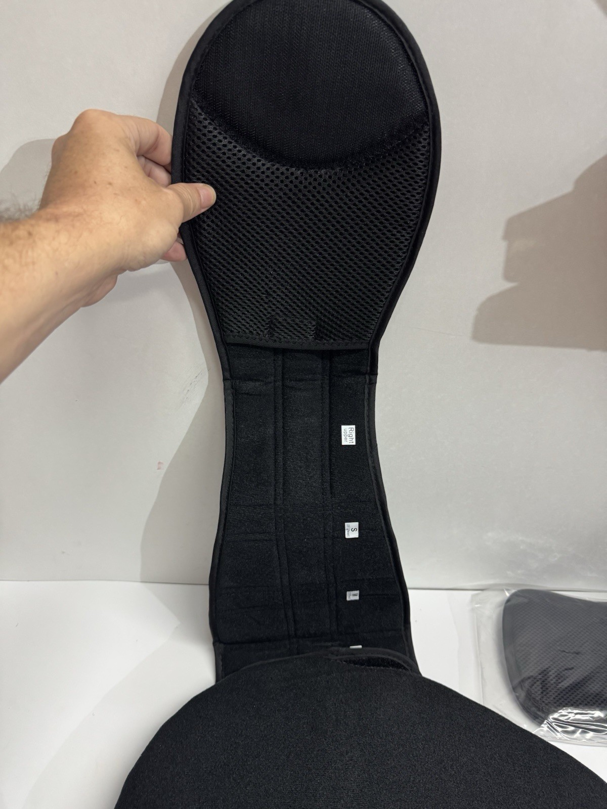 ISO Preferred Lumbar Back Brace VI ISO-BA206 Black Patient Care Posterior Panel