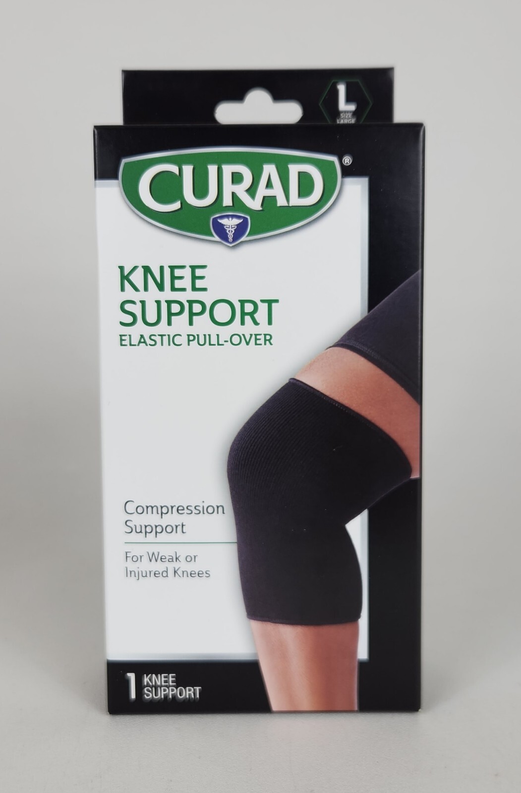 Curad Elastic Pull-Over Knee Supports Size Lg fits 18-20″ (ABOVE Knee Cap)