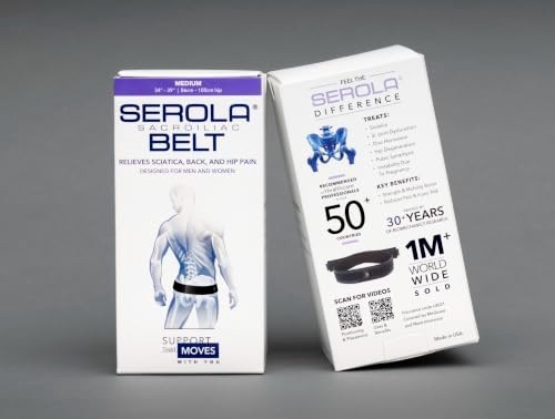 Sacroiliac Belt SI Joint Support 34 to 39 Inch Hip Brace Lower Back Pelvis Pain
