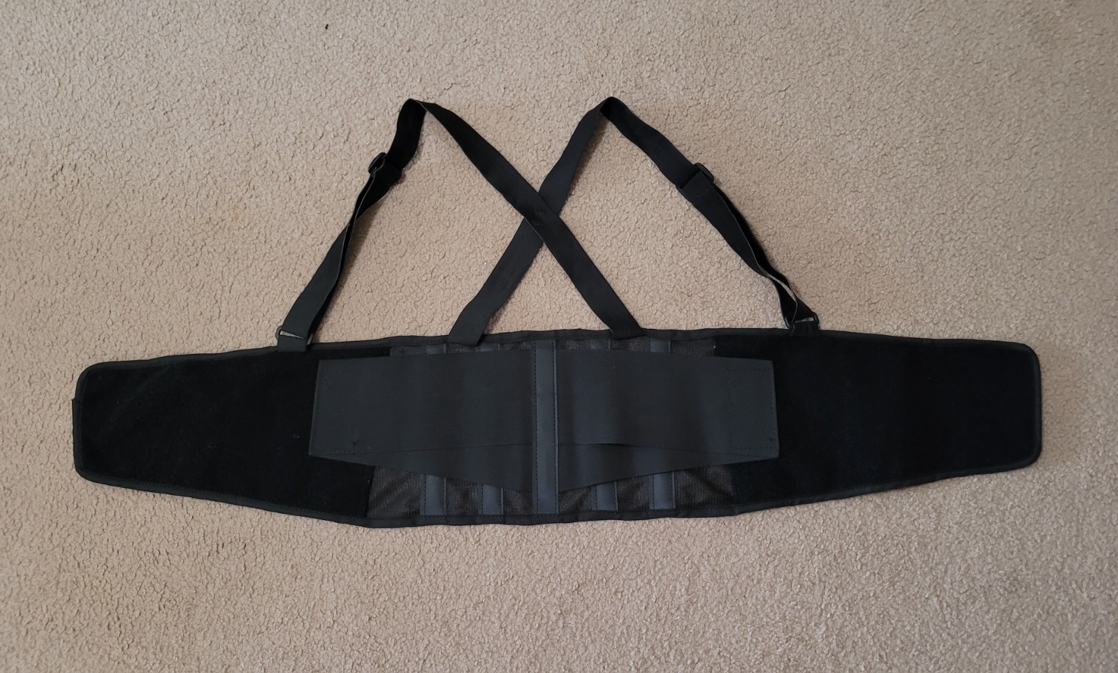 DJ Orthopedics Back Brace Support, Adjustable Shoulder Straps, Medium, Black