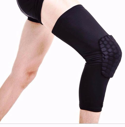 HONEY PADS SPORT SLEEVE KNEE SUPPORT BRACE BASKETBALL ELASTIC COMPRESSION