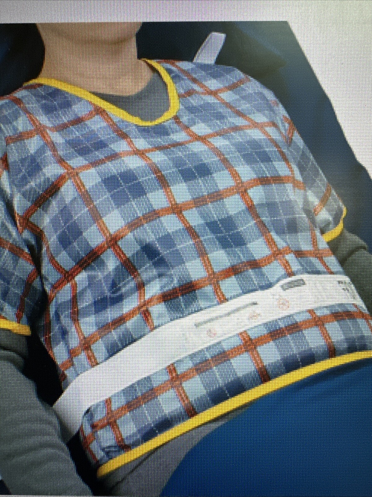 *1-Pack* DeRoyal Vest Restraint, Sleeved Zip, Ties, Plaid, Shoulder Loops XXL