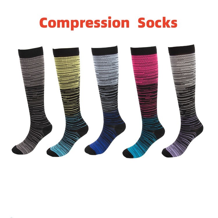 5Pairs Women Men Compression S/M-L/XL Stocking Knee High Graduated Support Socks