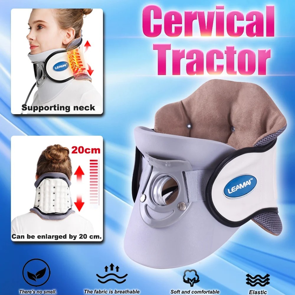 Collar Cervical C02 4ª Gen Tracción Cervical FDA Dolor Cuello Vértigo Postura