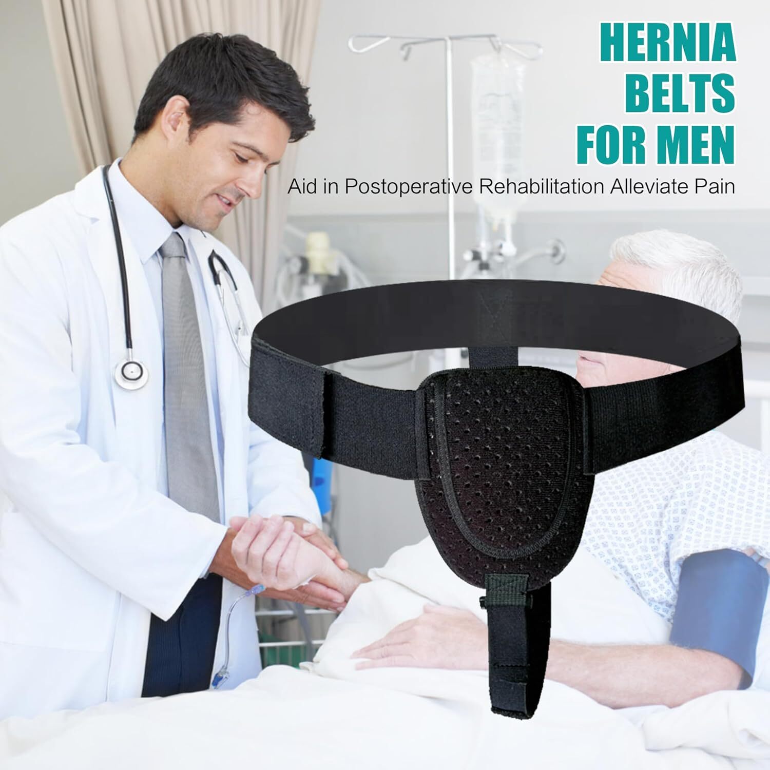 Inguinal Groin Hernia Belt Truss Brace Abdominal Groin Support Brace Removable
