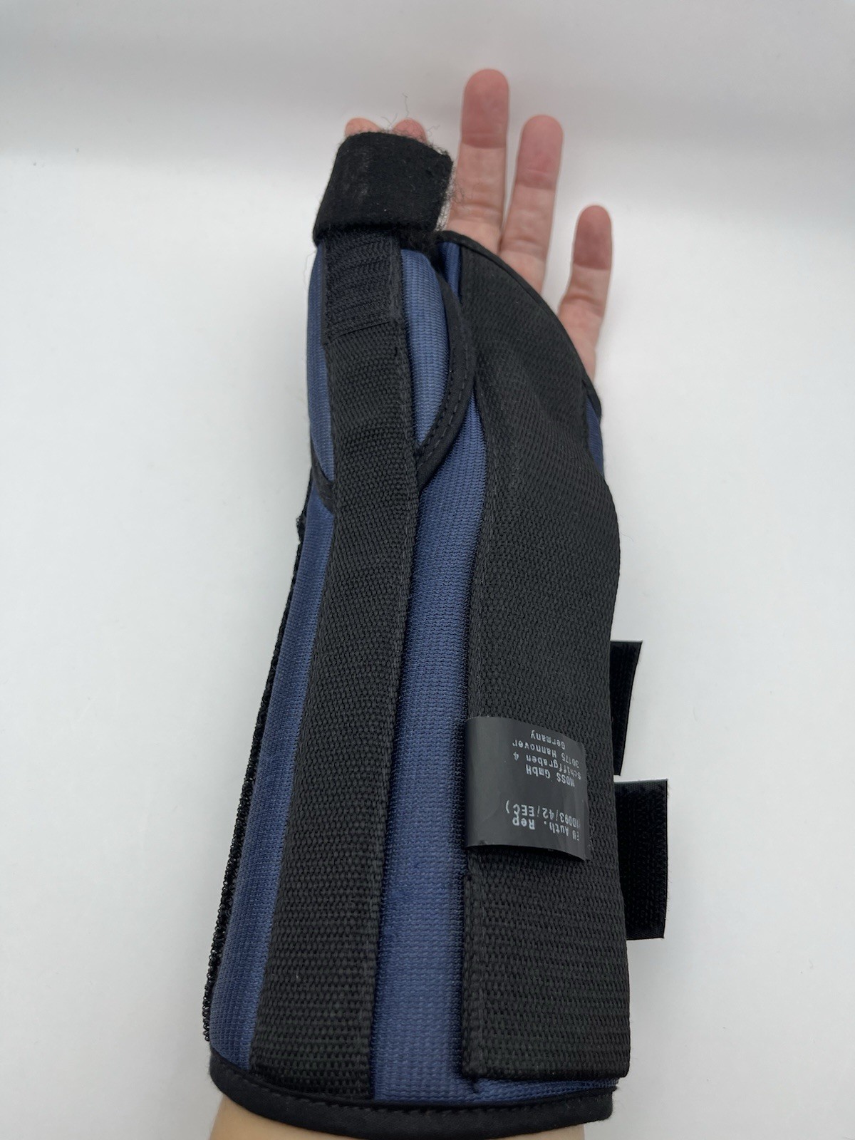 Bird & Cronin Premier Wrist Brace Medium Blue Support Carpal Tunnel LEFT Hand
