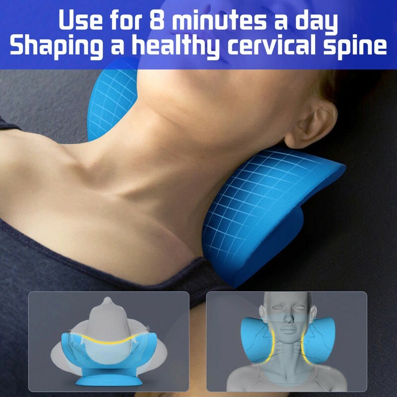 Neck Traction Pillow Original Muscle Relax Neck Stretcher Cervical Pain Relief.