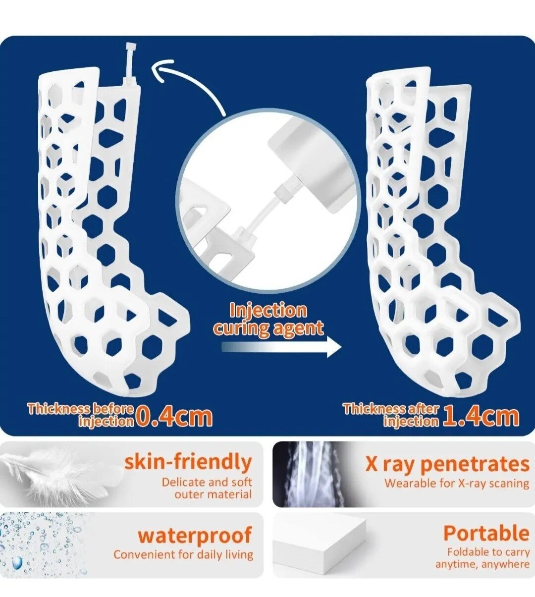 Ankle stabilizer for Foot Fractures, Ankle Sprains, Fractures or Achilles Tendon