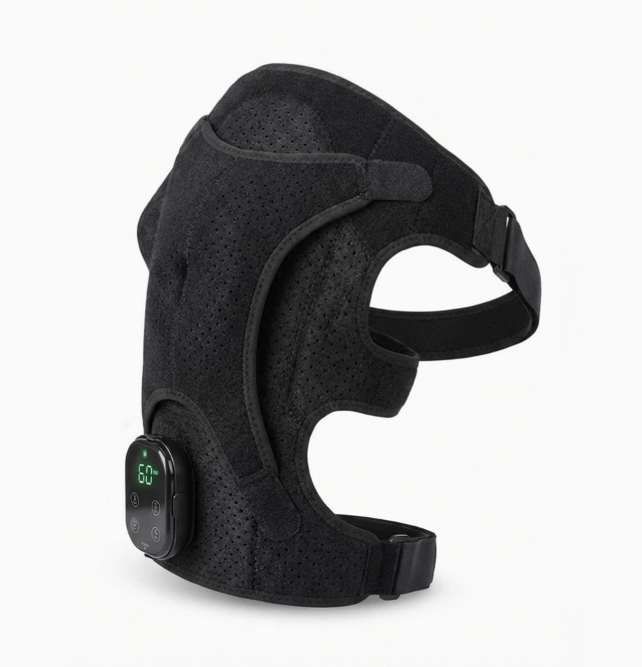Cordless Heated Shoulder Massager with Vibration Rotator Cuff Brace Pain Relief