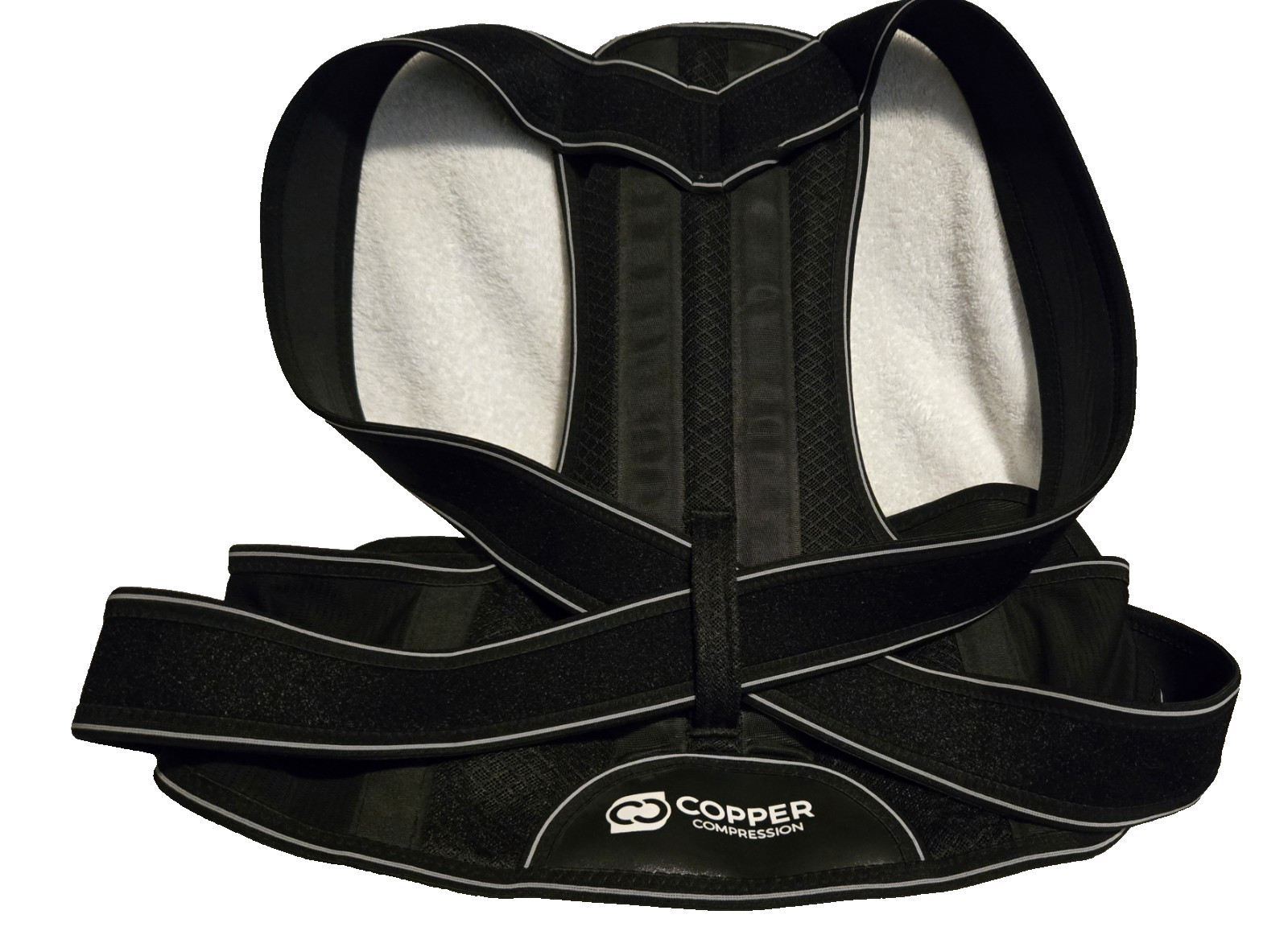 Copper Compression Posture Corrector Adjustable Support Spine Back Brace XL