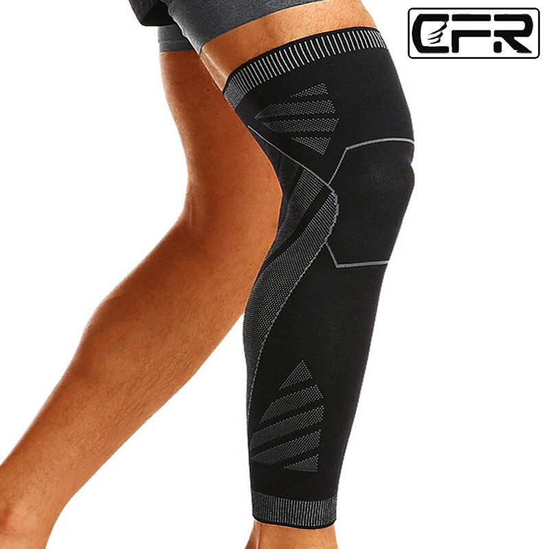 Full Leg Sleeve Knee Support Brace Compression Meniscus Tear Arthritis Pain Gym