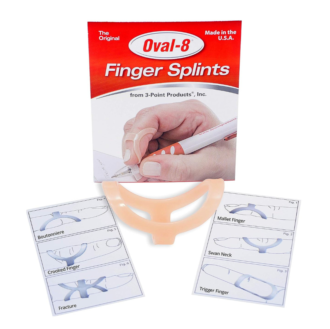 3-Point Products Oval-8 Finger Splint – Size 4
