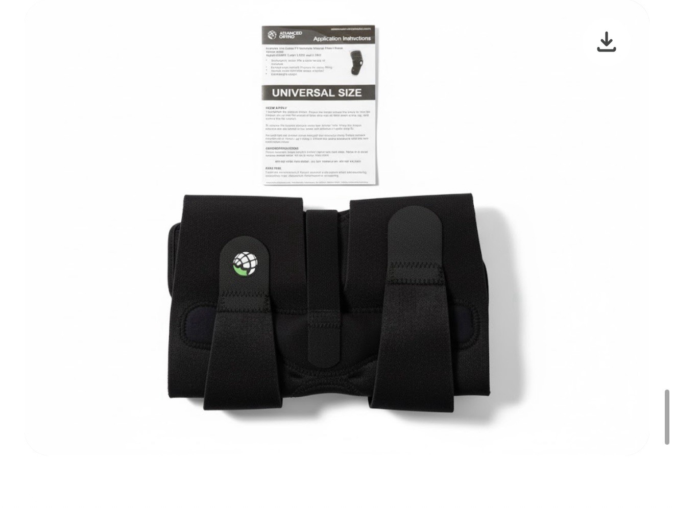 Advanced Ortho Cross Fit Universal Size Hinged Knee Brace 6100 L1832/L1833 Black