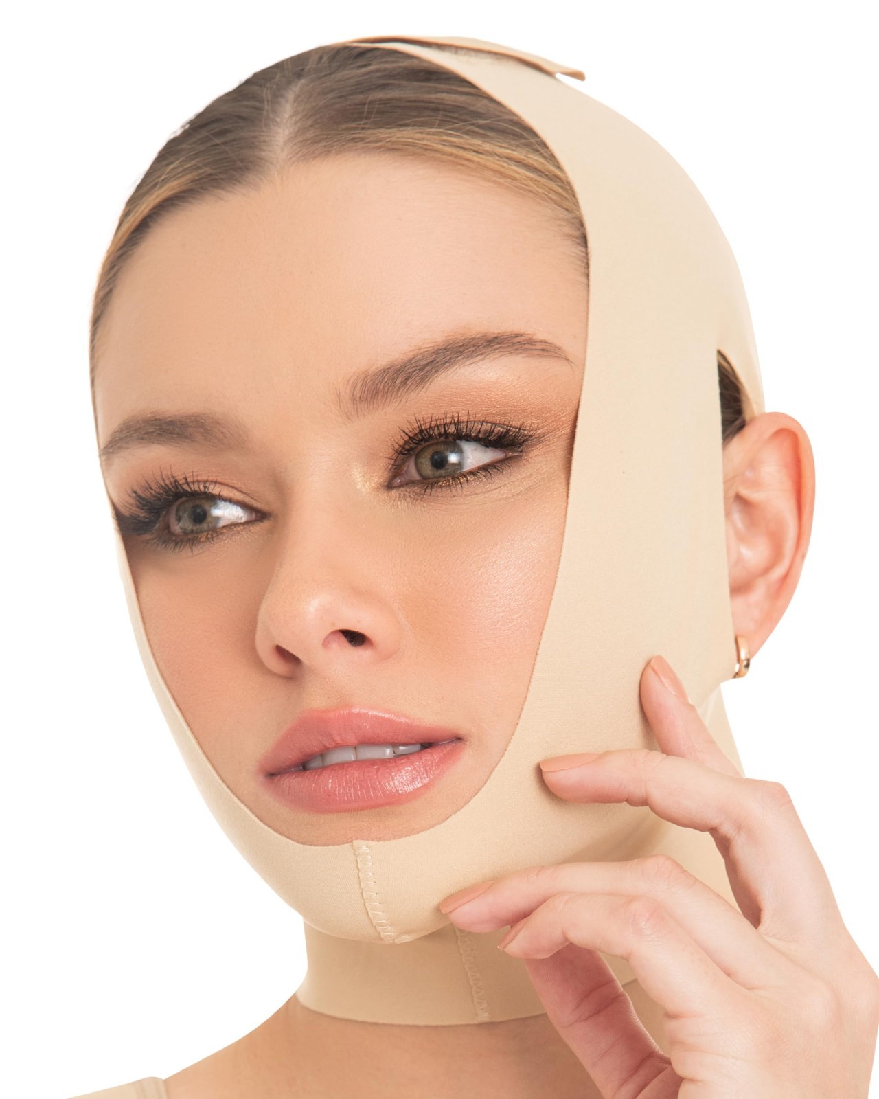 Face Slimming Chin Strap – Lipo Compression Garment for Post-Surgery Recovery, B