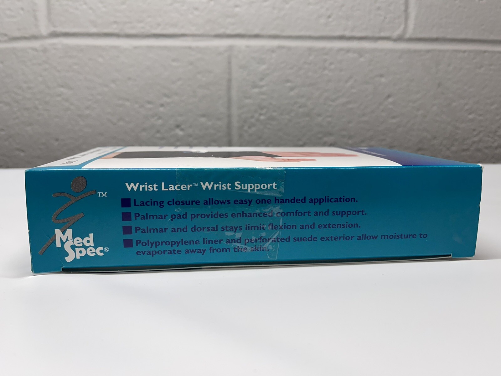 Wrist Support 8” Suede Wrist Lacer BLACK, 223921, SIZE:X SMALL RIGHT-NEW IN BOX