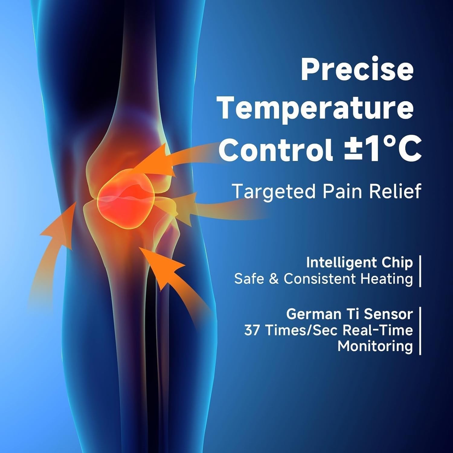 Rodillera Para Dolor Masajeador De Rodillas Hombro y Brazo Con Calor Recargables