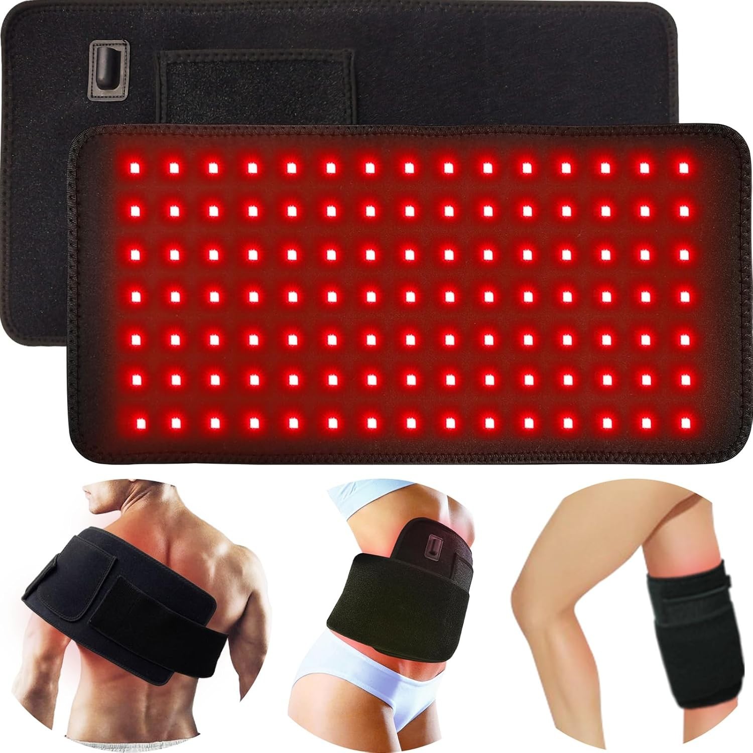 Red Light Therapy Pad for Body Back Knee Shoulder Hands Feet Portable 660nm 8…