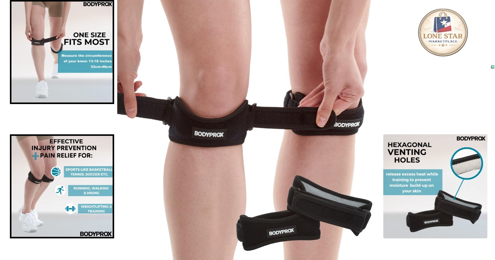 High-Quality Patella Tendon Strap – Breathable 2 Pack for Enhanced Stability