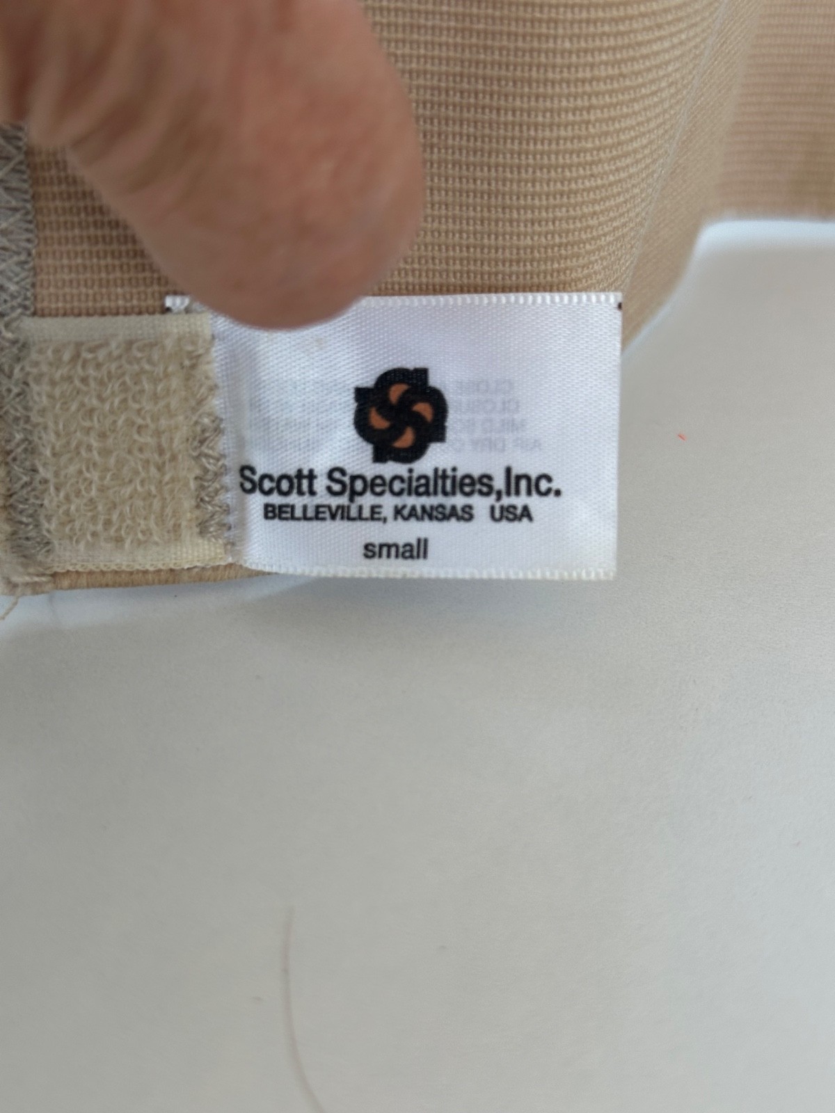 Scott Specialties Compression Support Band White Size Small