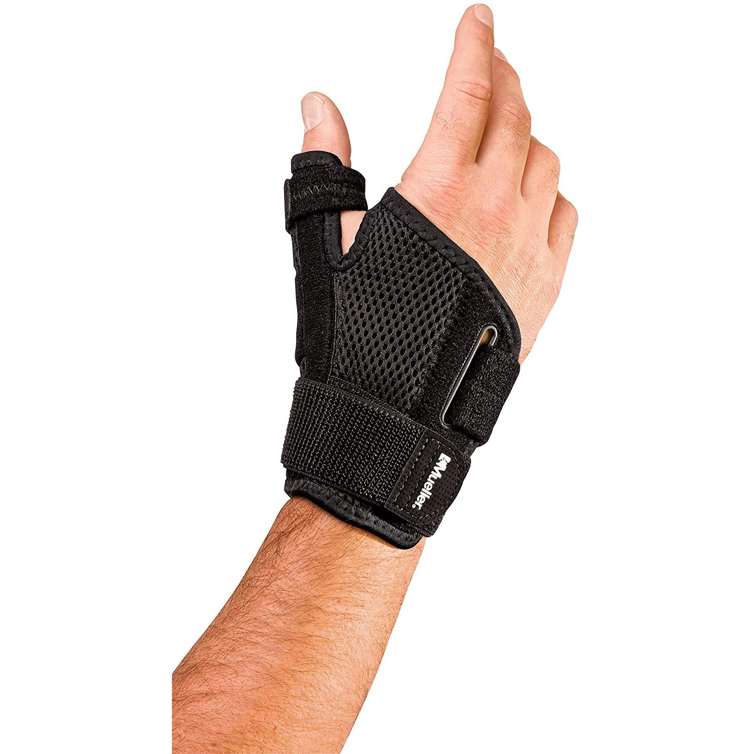 Mueller Reversible Thumb Stabilizer: One Size Fits Most (Black)