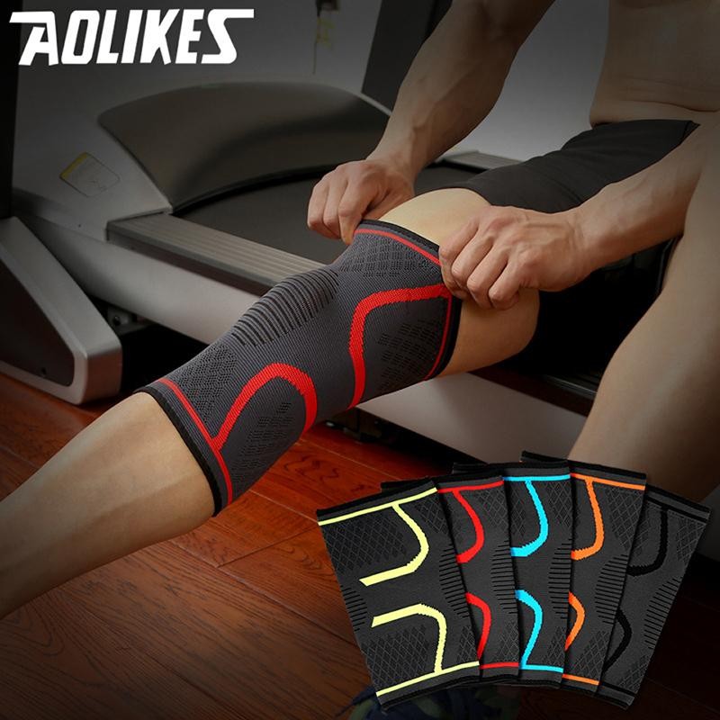 1pcs Fitness Running Cycling Knee Support Braces Elastic Nylon Sport Compression
