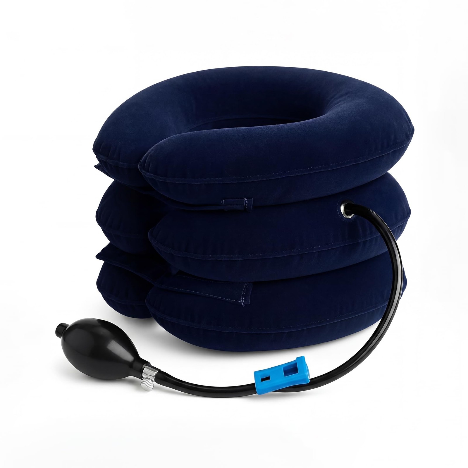 Neck Stretcher, Cervical Traction Device, Adjustable (S,M,L), Blue